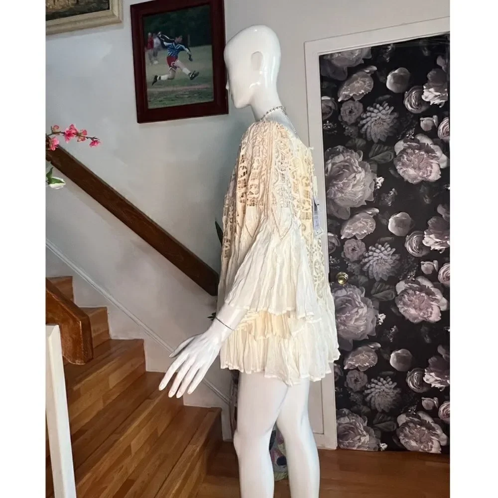 Free People Daisy Cutwork Mini Dress